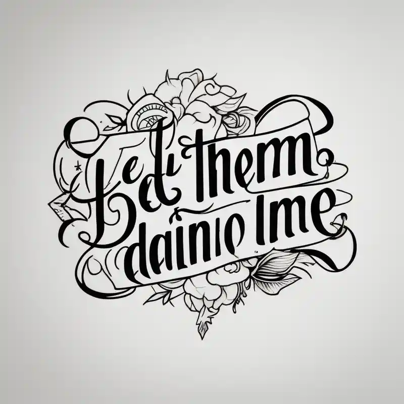 old school style Second Skin Tattoo Ideas in 2025 about Fine line dainty cursive tattoo with the saying “let them & let me” second skin tattoo and Fine line dainty cursive tattoo with the saying “let them & let me” second skin tattoo